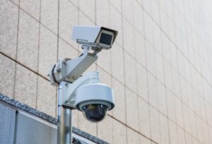 security-camera-metal-beam-modern-office-building-min